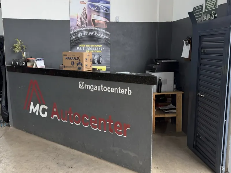 Recepção da MG Autocenter e Borracharia em Lavras/MG